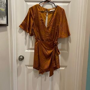 Burnt orange romper